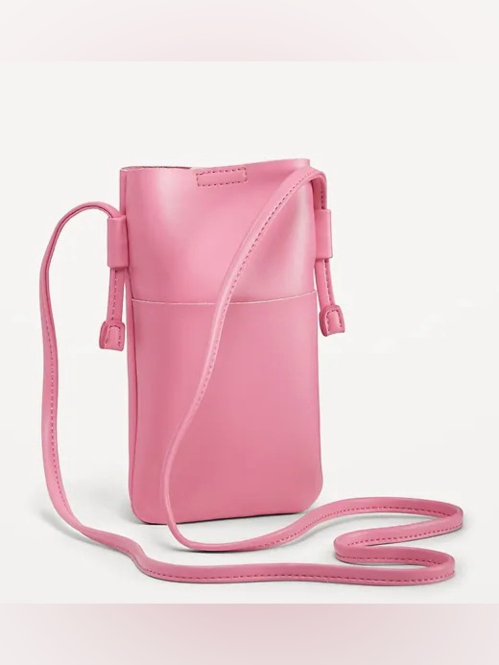 Old Navy Pink synthetic Leather Crossbody Phone Bag Wallet Pouch new